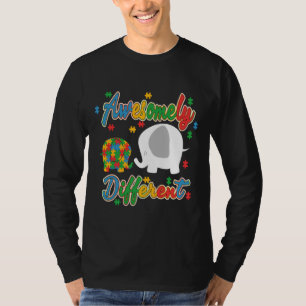 Camiseta Dia da Consciência do Autismo Incrivelmente Difere