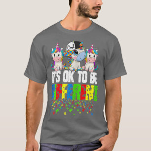 Camiseta Dia da Consciência do Autismo Presente do Unicórni