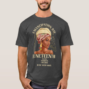 Camiseta Dia da Emancipação 16 de junho de 1865 Freedom Bla