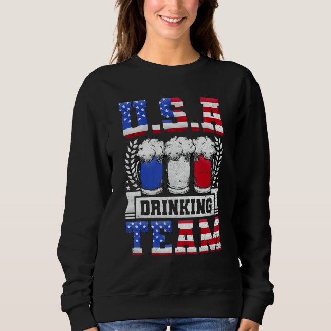 Camiseta Dia da Equipe de Bebida de Cerveja dos EUA (Frente)