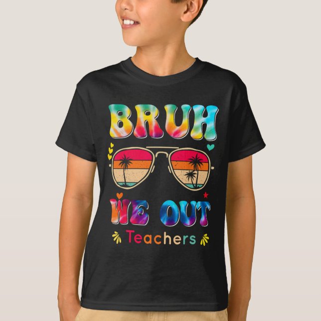 Camiseta Dia Da Escola Bruh Nós Saímos Professores Paraprof (Frente)