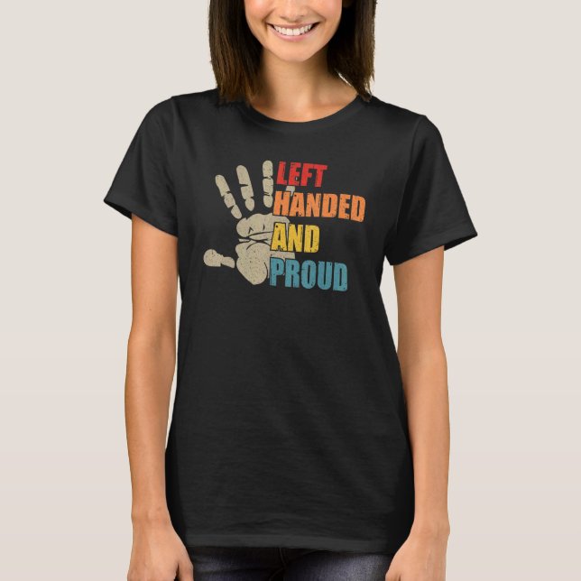 Camiseta Dia da Esquerda e Orgulhosa Esquerda Mundial Esque (Frente)