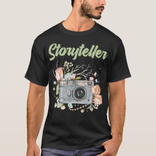 Camiseta Dia da Fotografia - Câmera Fotógrafo Contador de H