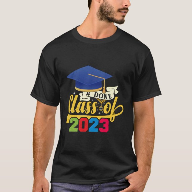 Camiseta Dia Da Graduação, Terminado Classe De Formando 202 (Frente)