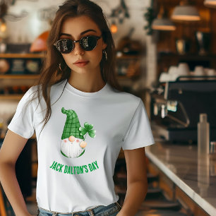 Camiseta Dia da Ilustração Branca Verde do Jack Dalton