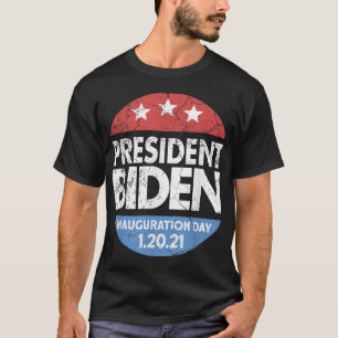 Camiseta Dia da Inauguração 2021 Joe Biden 46 Presidente Bi