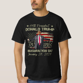 Camiseta Dia da Inauguração do 47.º Presidente Donald Trump