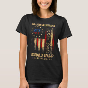 Camiseta Dia da Inauguração do Presidente Donald Trump 2025
