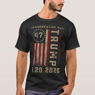 Camiseta Dia da Inauguração do Presidente Donald Trump 2025