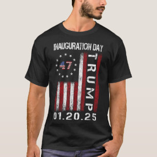 Camiseta Dia da Inauguração do Presidente Donald Trump 2025
