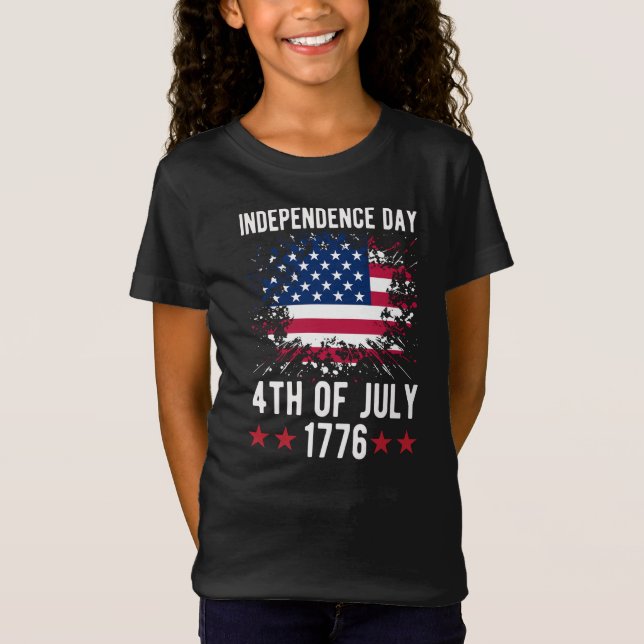 Camiseta Dia da Independência 4 De Julho 1776-68925 (Frente)