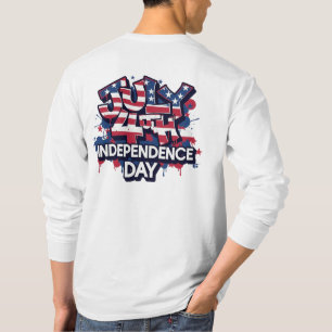 Camiseta Dia da Independência, 4 de julho, derrubou Leve Lo