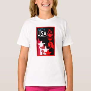 Camiseta Dia da Independência Americana