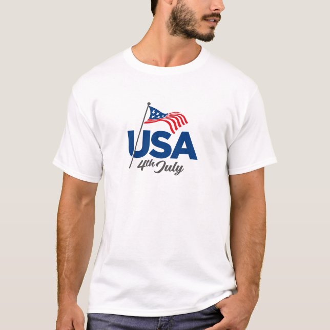 Camiseta Dia da Independência Americana (Frente)