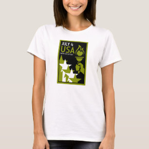 Camiseta Dia da Independência Americana