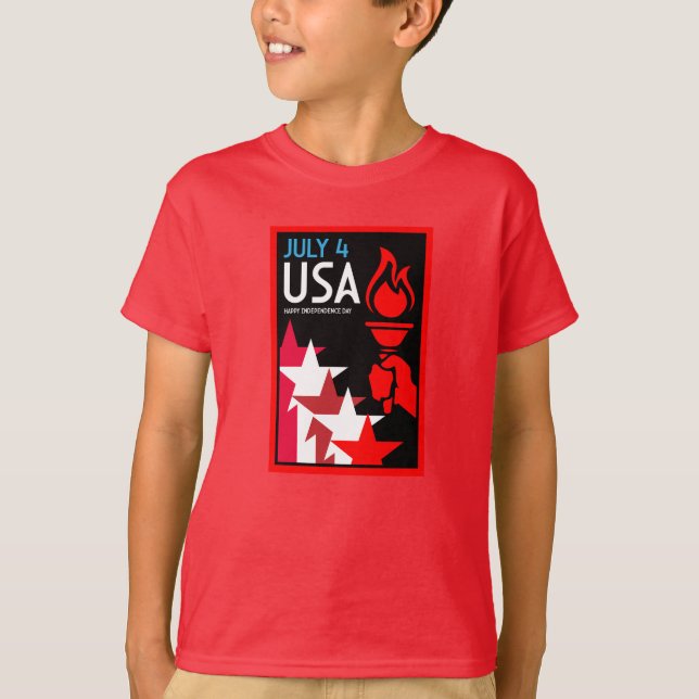 Camiseta Dia da Independência Americana (Frente)