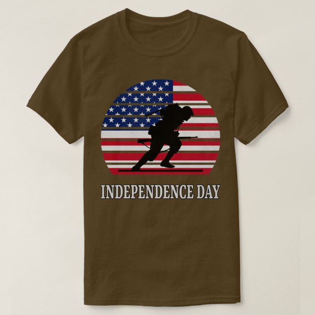 Camiseta Dia da Independência Americana (Frente do Design)