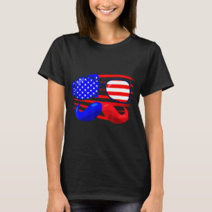 Camiseta dia da independência americana ano bandeira americ