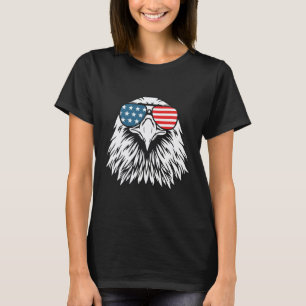 Camiseta Dia da Independência - Bald Eagle Flag - Dia da In