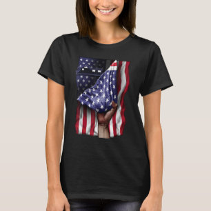 Camiseta Dia da Independência Bandeira Americana