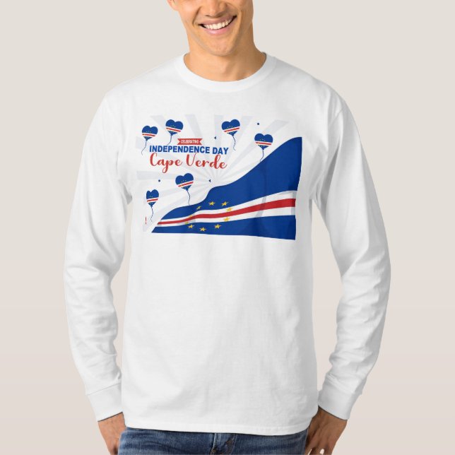 Camiseta Dia da Independência Cabo Verde (Frente)