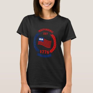 Camiseta Dia da Independência da América do 4 de julho Patr