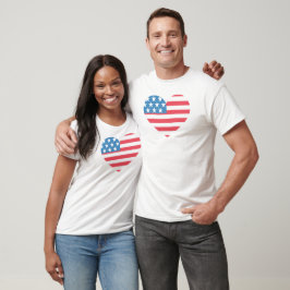 Camiseta Dia da Independência da América do Amor 4 de julho