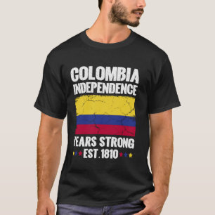 Camiseta Dia da Independência da Colômbia Colombiano 20 de 