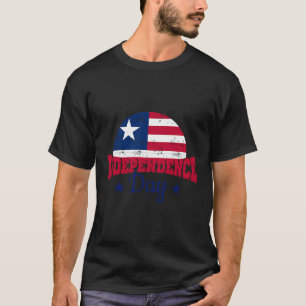 Camiseta Dia da Independência da Libéria 2023 Bandeira da L