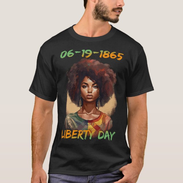 Camiseta - Dia da Independência da Mulher Afro-Americana (Frente)