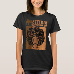 Camiseta Dia da Independência da Mulher Negra Melanina Mulh