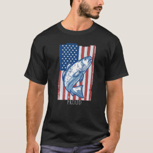 Camiseta Dia da Independência da Pesca Americana