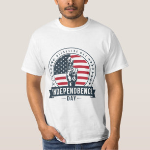 Camiseta Dia da Independência das Estrelas Patrióticas e da