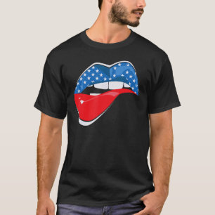 Camiseta Dia da Independência de Cor Branca Vermelha 4 de j