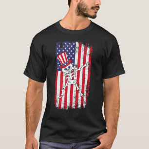 Camiseta Dia da Independência de Cor Branca Vermelha 4 de j