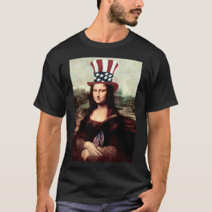 Camiseta Dia da Independência de Mona Lisa USA