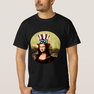 Camiseta Dia da Independência de Mona Lisa USA