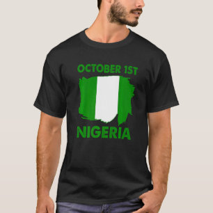 Camiseta Dia da Independência do Orgulho Patriótico da Nigé