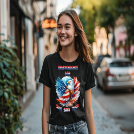 Camiseta Dia da Independência do Orgulho Patriótico Majesto