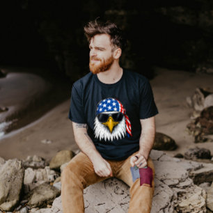 Camiseta Dia da Independência do Vermelho Baleado e Branco 