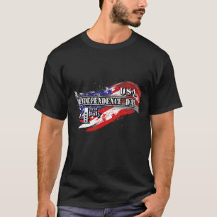 Camiseta Dia da Independência dos Estados Unidos 4 de julho