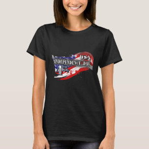 Camiseta Dia da Independência dos Estados Unidos 4 de julho