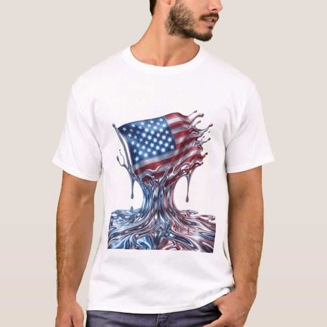Camiseta Dia da Independência dos EUA (Frente)
