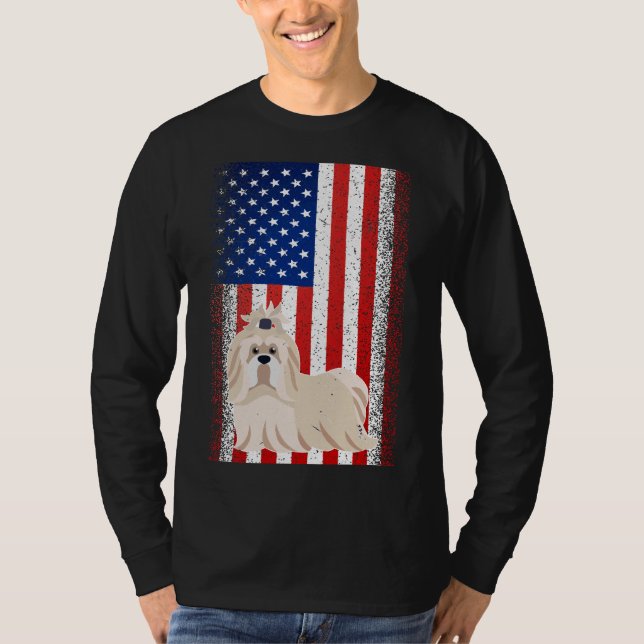 Camiseta Dia da Independência dos EUA Modelo de 4 de julho  (Frente)