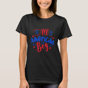 Camiseta Dia da Independência dos Meninos Americanos 4 de j
