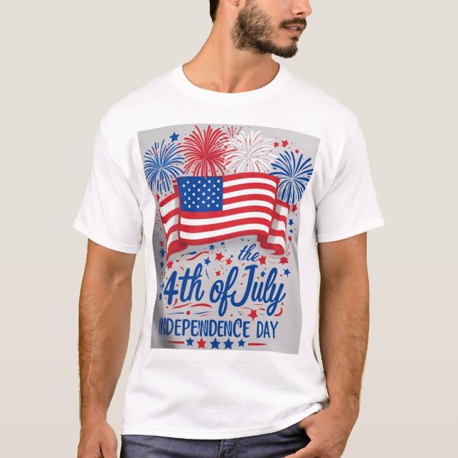 Camiseta Dia da Independência em 4 de julho (Frente)