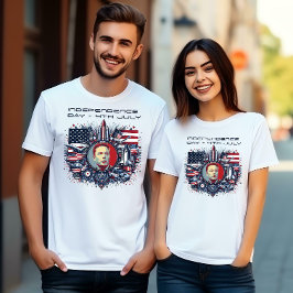 Camiseta Dia da Independência em 4 de julho com Elon Musk