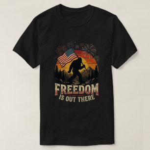 Camiseta dia da independência liberdade: Bigfoot Pôr do Sol
