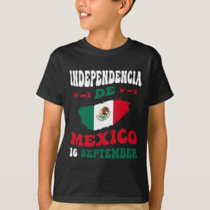 Camiseta Dia da Independência Mexicana do Orgulho da Bandei