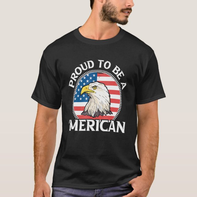 Camiseta Dia da Independência Patriótica 4 de julho Orgulho (Frente)